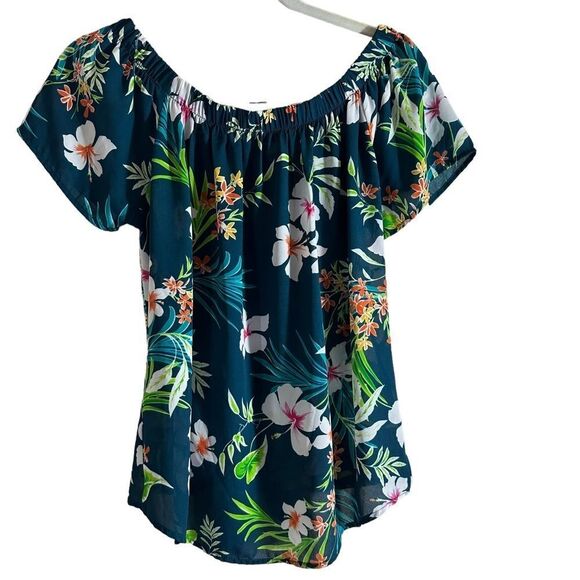 Verse - Arina Off the Shoulder Blouse - Tropical/Floral Print - Medium - Picture 4 of 9